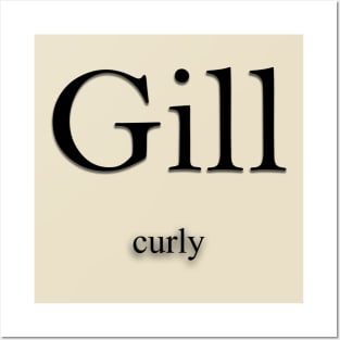 Gill Name meaning Posters and Art